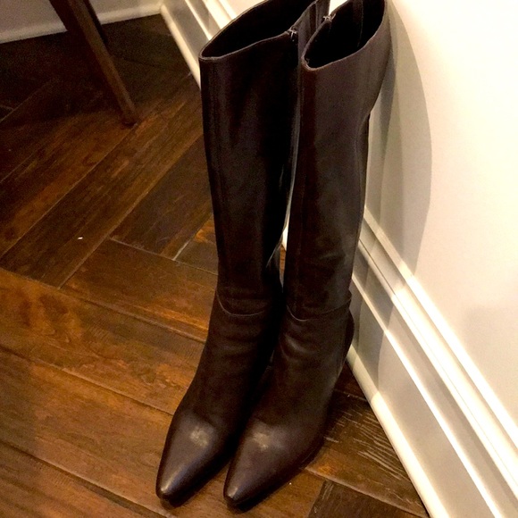 Coach Chocolate Brown Knee Boots, size 8.5 - Picture 1 of 12